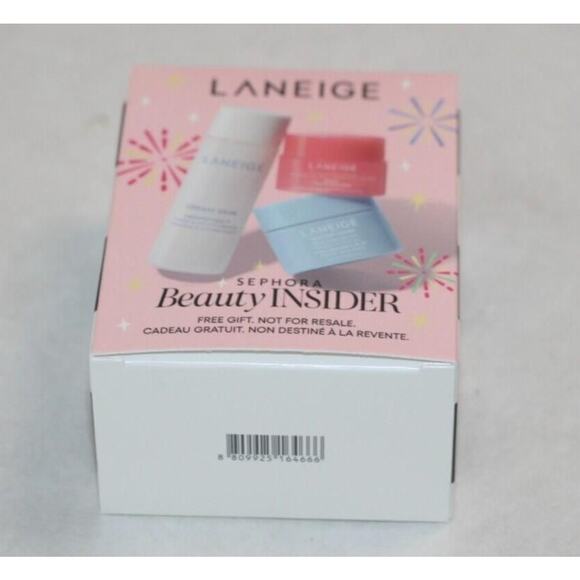 2025 Sephora Birthday LANEIGE 3PC - Water Bank Lip Sleeping Mask Cream Skin NEW - Picture 5 of 7
